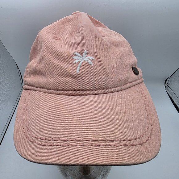 Roxy Next Level Womens Pink Palm Tree Baseball Cap Casual Embroidered Hat - Picture 1 of 9